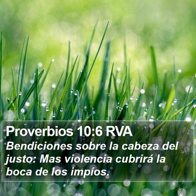 Proverbios 10:6 RVA Bible Verse Image
