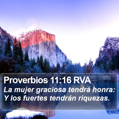 Proverbios 11:16 RVA Bible Verse Image