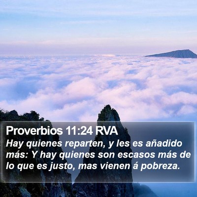 Proverbios 11:24 RVA Bible Verse Image
