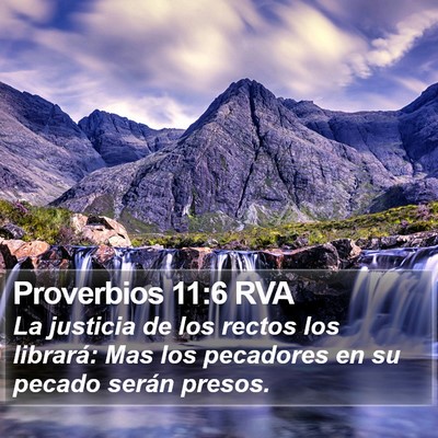 Proverbios 11:6 RVA Bible Verse Image
