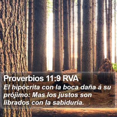 Proverbios 11:9 RVA Bible Verse Image