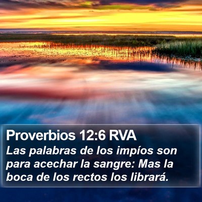 Proverbios 12:6 RVA Bible Verse Image