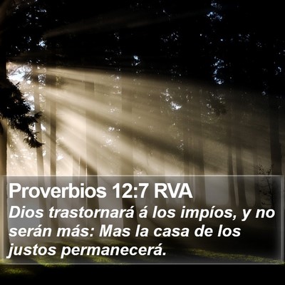 Proverbios 12:7 RVA Bible Verse Image