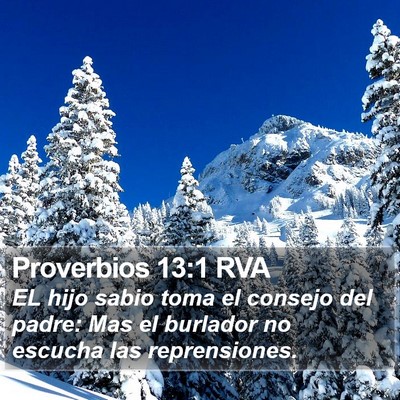 Proverbios 13:1 RVA Bible Verse Image
