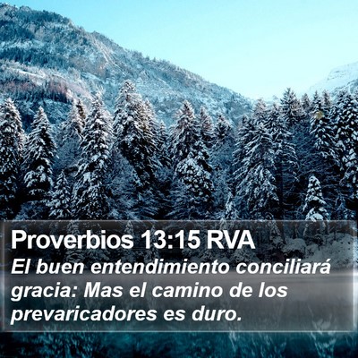 Proverbios 13:15 RVA Bible Verse Image