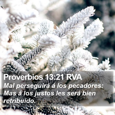 Proverbios 13:21 RVA Bible Verse Image