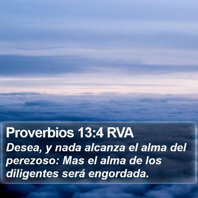 Proverbios 13:4 RVA Bible Verse Image