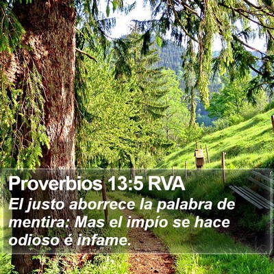 Proverbios 13:5 RVA Bible Verse Image