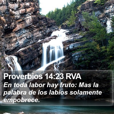 Proverbios 14:23 RVA Bible Verse Image