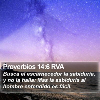 Proverbios 14:6 RVA Bible Verse Image