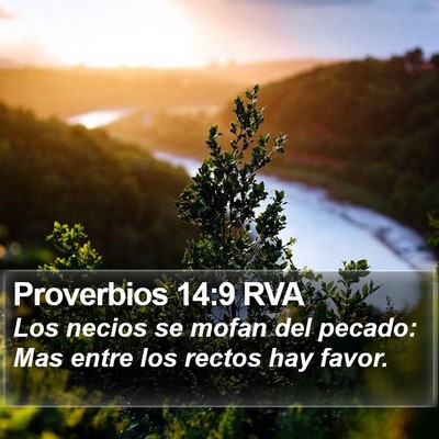 Proverbios 14:9 RVA Bible Verse Image