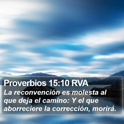 Proverbios 15:10 RVA Bible Verse Image