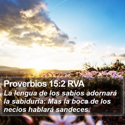 Proverbios 15:2 RVA Bible Verse Image