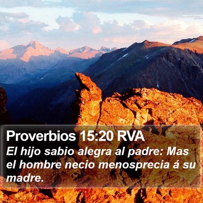 Proverbios 15:20 RVA Bible Verse Image