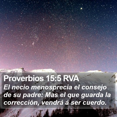 Proverbios 15:5 RVA Bible Verse Image