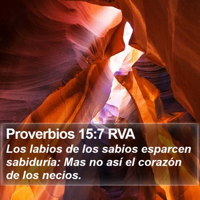 Proverbios 15:7 RVA Bible Verse Image