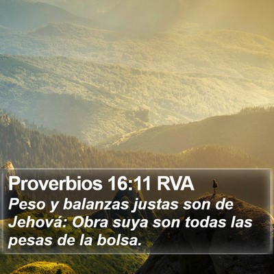 Proverbios 16:11 RVA Bible Verse Image