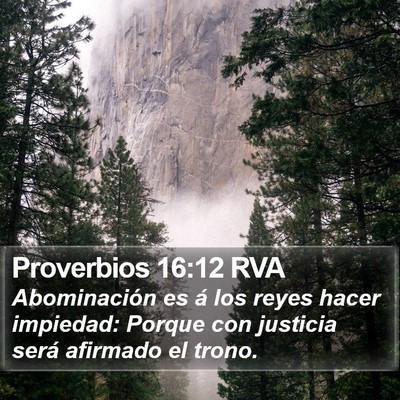 Proverbios 16:12 RVA Bible Verse Image