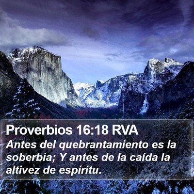 Proverbios 16:18 RVA Bible Verse Image