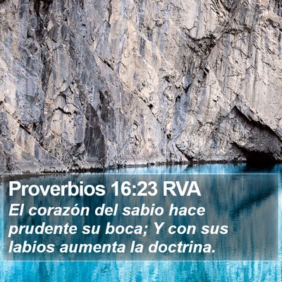 Proverbios 16:23 RVA Bible Verse Image
