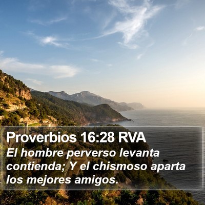 Proverbios 16:28 RVA Bible Verse Image