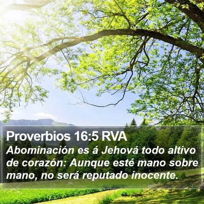 Proverbios 16:5 RVA Bible Verse Image