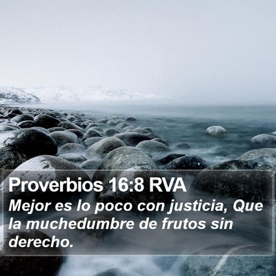 Proverbios 16:8 RVA Bible Verse Image