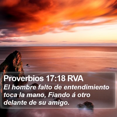 Proverbios 17:18 RVA Bible Verse Image