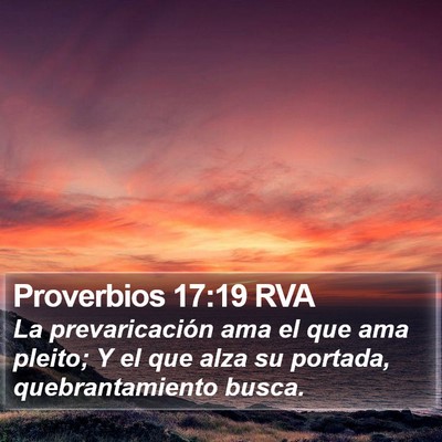 Proverbios 17:19 RVA Bible Verse Image
