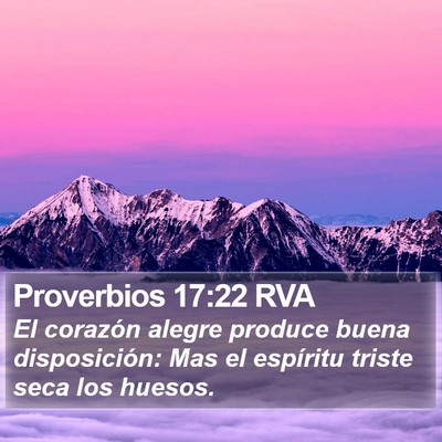 Proverbios 17:22 RVA Bible Verse Image