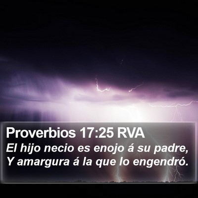 Proverbios 17:25 RVA Bible Verse Image