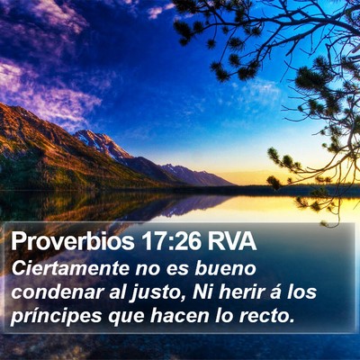 Proverbios 17:26 RVA Bible Verse Image