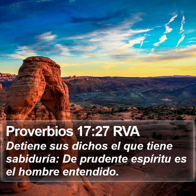 Proverbios 17:27 RVA Bible Verse Image