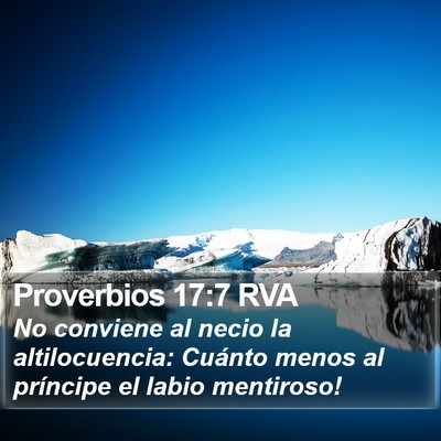 Proverbios 17:7 RVA Bible Verse Image