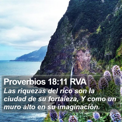 Proverbios 18:11 RVA Bible Verse Image