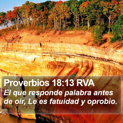Proverbios 18:13 RVA Bible Verse Image