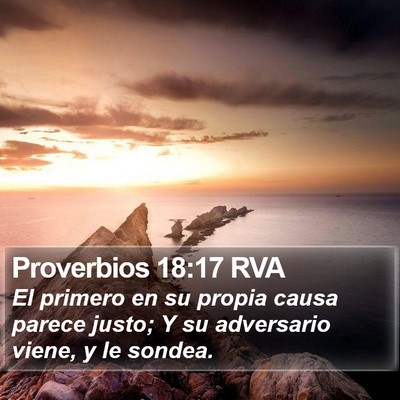 Proverbios 18:17 RVA Bible Verse Image