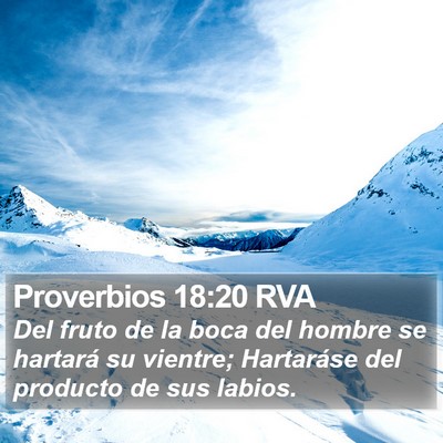 Proverbios 18:20 RVA Bible Verse Image