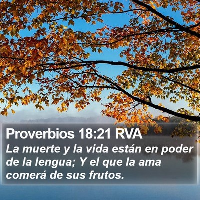 Proverbios 18:21 RVA Bible Verse Image
