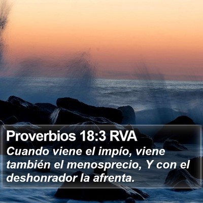 Proverbios 18:3 RVA Bible Verse Image