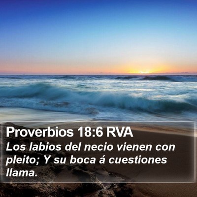 Proverbios 18:6 RVA Bible Verse Image