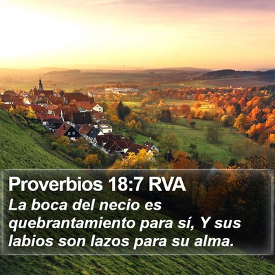 Proverbios 18:7 RVA Bible Verse Image