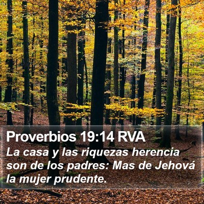 Proverbios 19:14 RVA Bible Verse Image