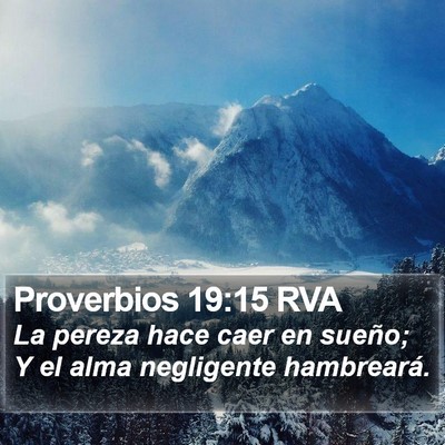 Proverbios 19:15 RVA Bible Verse Image