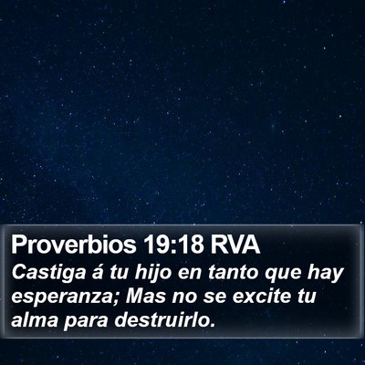 Proverbios 19:18 RVA Bible Verse Image