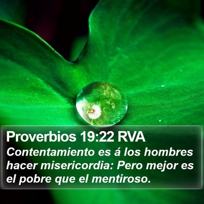 Proverbios 19:22 RVA Bible Verse Image