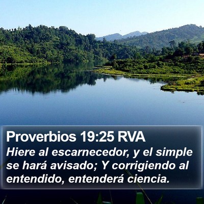 Proverbios 19:25 RVA Bible Verse Image