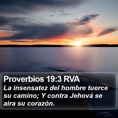 Proverbios 19:3 RVA Bible Verse Image