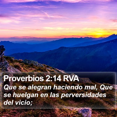 Proverbios 2:14 RVA Bible Verse Image