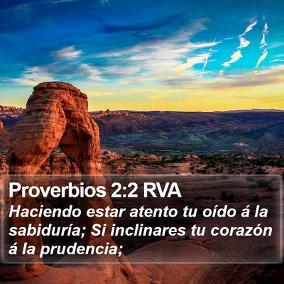 Proverbios 2:2 RVA Bible Verse Image
